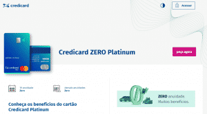 Site oficial credicard zero